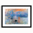 Iconic Impressionist Art - Monet's Impression, Sunrise, Framed Print