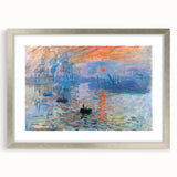 Iconic Impressionist Art - Monet's Impression, Sunrise, Framed Print