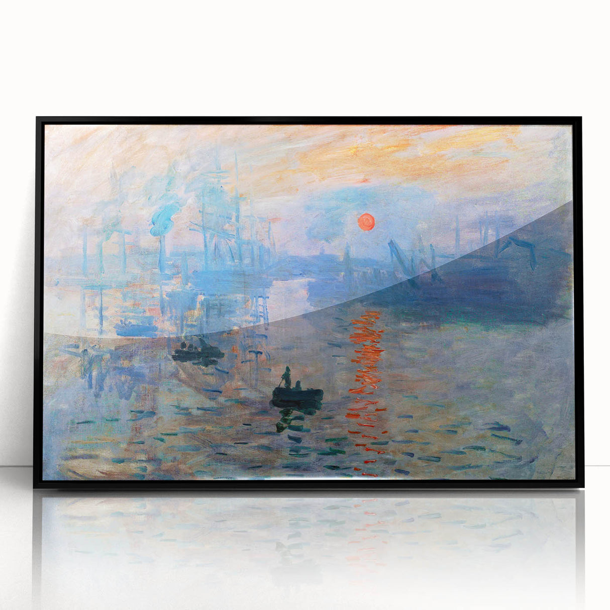 Iconic Impressionist Art - Monet's Impression, Sunrise, Framed Print