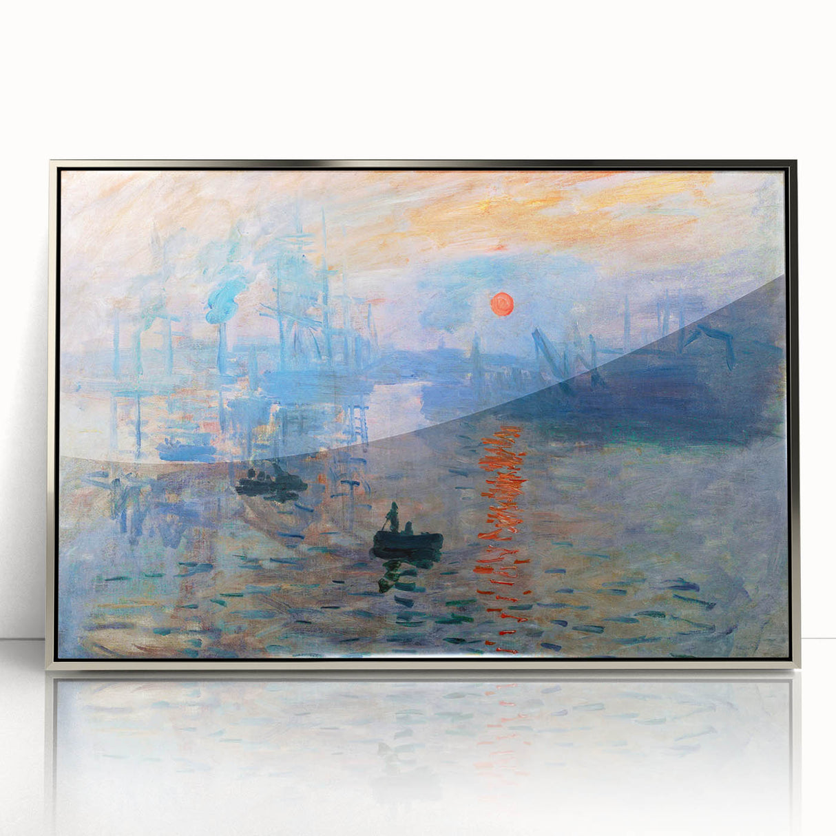 Iconic Impressionist Art - Monet's Impression, Sunrise, Framed Print