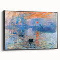 Iconic Impressionist Art - Monet's Impression, Sunrise, Framed Print