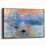 Iconic Impressionist Art - Monet's Impression, Sunrise, Framed Print