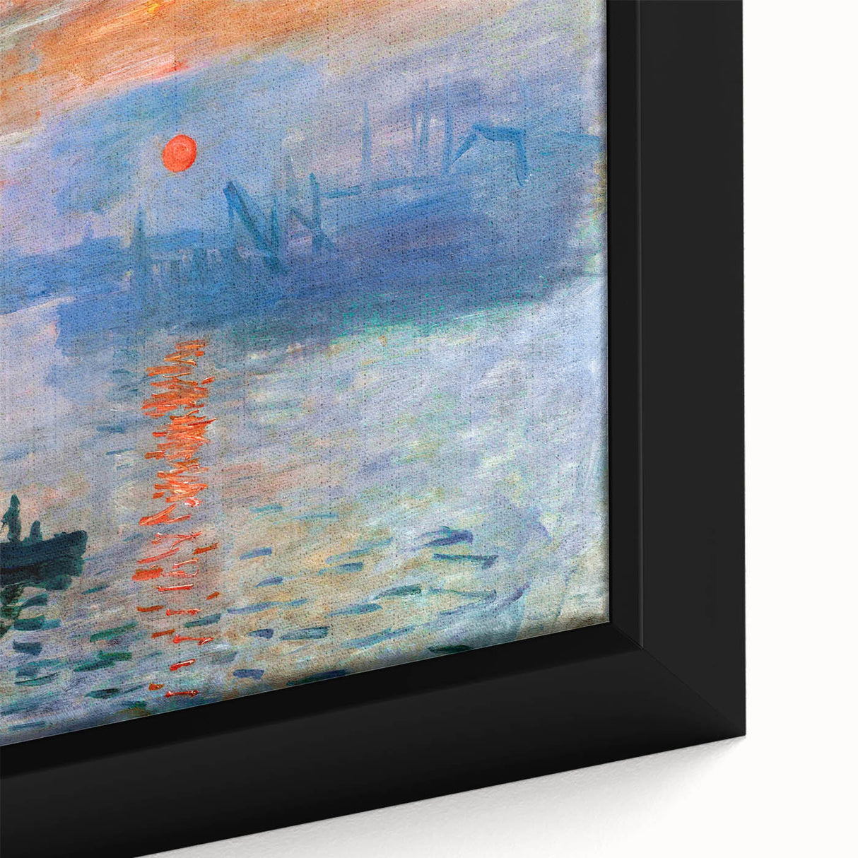 Iconic Impressionist Art - Monet's Impression, Sunrise, Framed Print