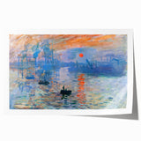 Iconic Impressionist Art - Monet's Impression, Sunrise, Framed Print