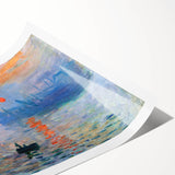 Iconic Impressionist Art - Monet's Impression, Sunrise, Framed Print