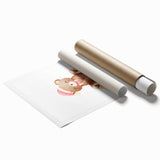 Girls Bedroom Art - Christmas Teddy Bear on Cloud Wall Decor