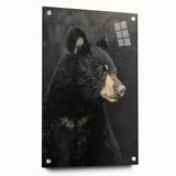 Framed Canvas Art for Children - Majestic Black Bear Print