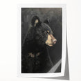 Framed Canvas Art for Children - Majestic Black Bear Print