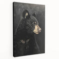 Framed Canvas Art for Children - Majestic Black Bear Print