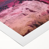 Stunning rolled canvas artwork depicting vibrant landscape canyons in rich hues of red and orange, ideal for enhancing home decor with natural beauty.