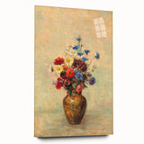 Modern Wall Art: Odilon Redon’s Vibrant Flowers in a Vase