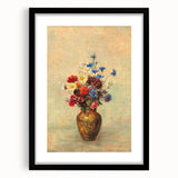 Modern Wall Art: Odilon Redon’s Vibrant Flowers in a Vase