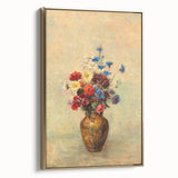 Modern Wall Art: Odilon Redon’s Vibrant Flowers in a Vase