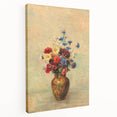 Modern Wall Art: Odilon Redon’s Vibrant Flowers in a Vase