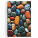 Black and white close-up photo of leaves on a stretched canvas, ideal for kitchen wall art.