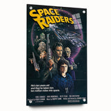 Retro Wall Art - Space Raiders Movie Poster - 80s Sci-Fi Vintage Prints