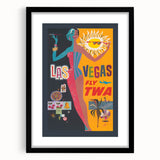 Retro Las Vegas Travel Poster – Vintage Prints & Mid-Century Art
