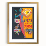 Retro Las Vegas Travel Poster – Vintage Prints & Mid-Century Art