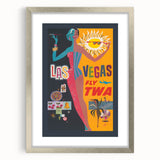 Retro Las Vegas Travel Poster – Vintage Prints & Mid-Century Art