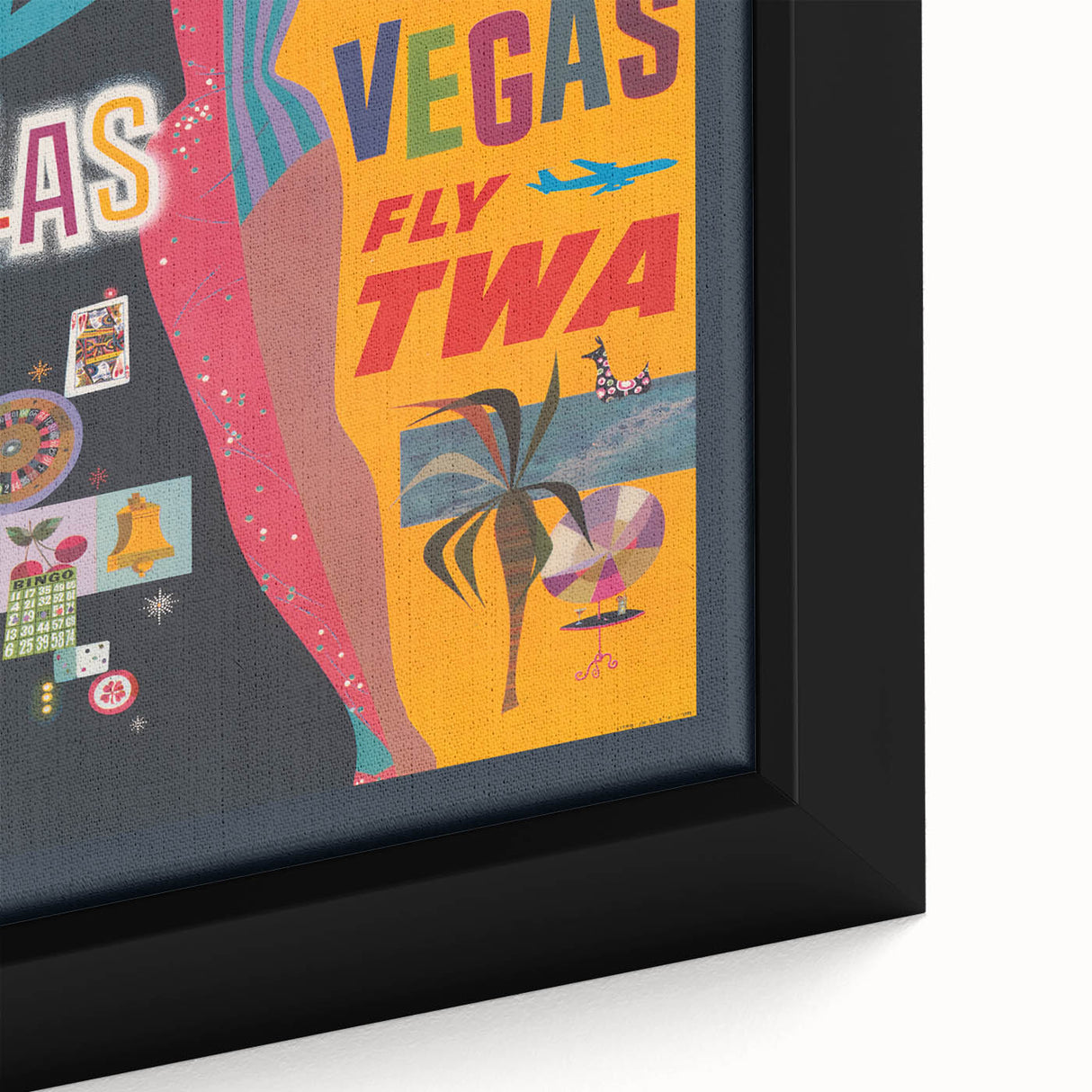 Retro Las Vegas Travel Poster – Vintage Prints & Mid-Century Art
