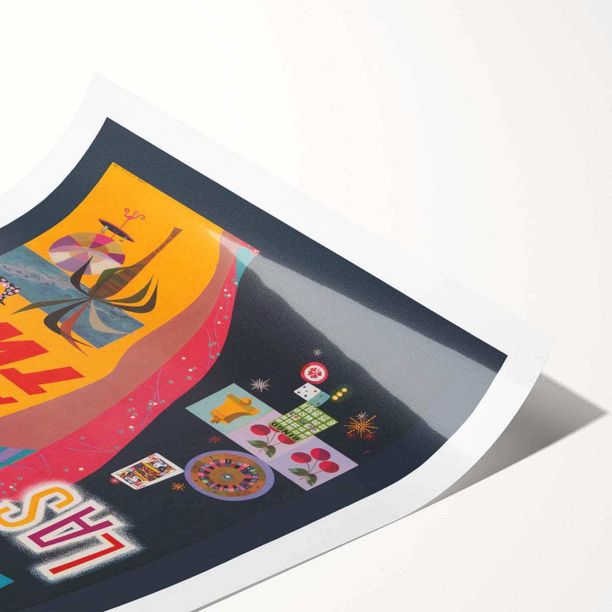 Retro Las Vegas Travel Poster – Vintage Prints & Mid-Century Art