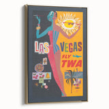 Retro Las Vegas Travel Poster – Vintage Prints & Mid-Century Art