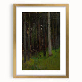Realism Art Prints - Two in Forest by László Mednyánszky