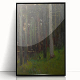 Realism Art Prints - Two in Forest by László Mednyánszky