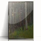 Realism Art Prints - Two in Forest by László Mednyánszky