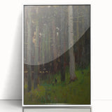 Realism Art Prints - Two in Forest by László Mednyánszky