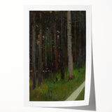 Realism Art Prints - Two in Forest by László Mednyánszky