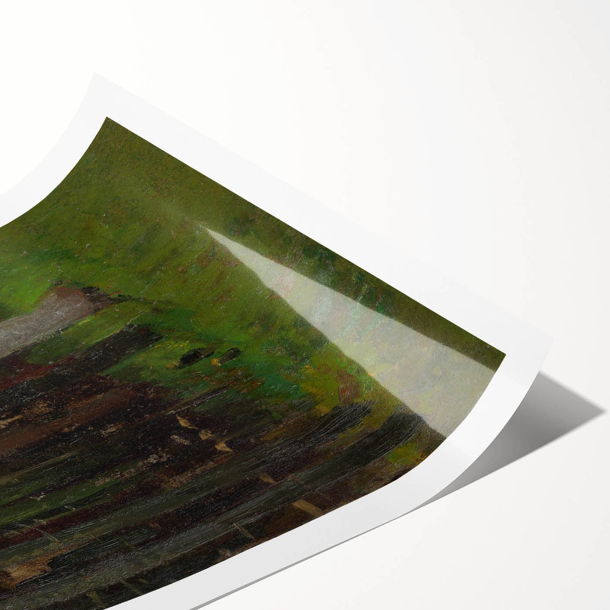Realism Art Prints - Two in Forest by László Mednyánszky