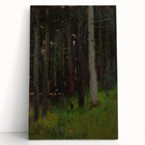 Realism Art Prints - Two in Forest by László Mednyánszky