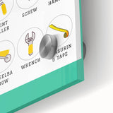 Classroom Educational Posters - Tools Learning Chart for Kids