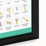 Classroom Educational Posters - Tools Learning Chart for Kids