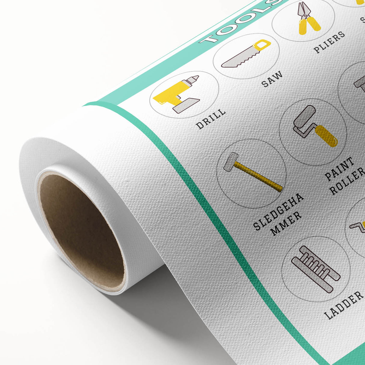 Classroom Educational Posters - Tools Learning Chart for Kids