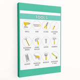 Classroom Educational Posters - Tools Learning Chart for Kids