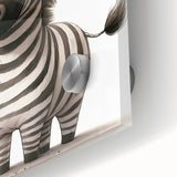 Safari Zebra Nursery Wall Art - Children's Wall Art Print