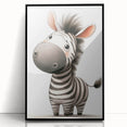 Safari Zebra Nursery Wall Art - Children's Wall Art Print