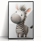 Safari Zebra Nursery Wall Art - Children's Wall Art Print