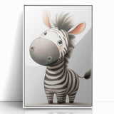 Safari Zebra Nursery Wall Art - Children's Wall Art Print