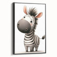 Safari Zebra Nursery Wall Art - Children's Wall Art Print