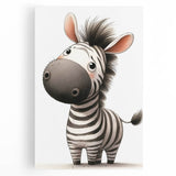 Safari Zebra Nursery Wall Art - Children's Wall Art Print
