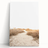 Large black and white stretched canvas depicting a summer scene, ideal for kitchen wall art or bedroom ambiance.