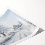 Extra large wall art featuring line art flowers in monochrome, rolled print, ideal for large living room wall decor.