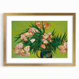 Abstract art print featuring swirling shades of blue and yellow on a gold-framed canvas.