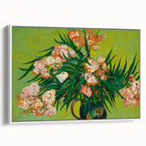 Vincent van Gogh-inspired vintage poster art on framed canvas, featuring vibrant color palette, ideal for living room decor.