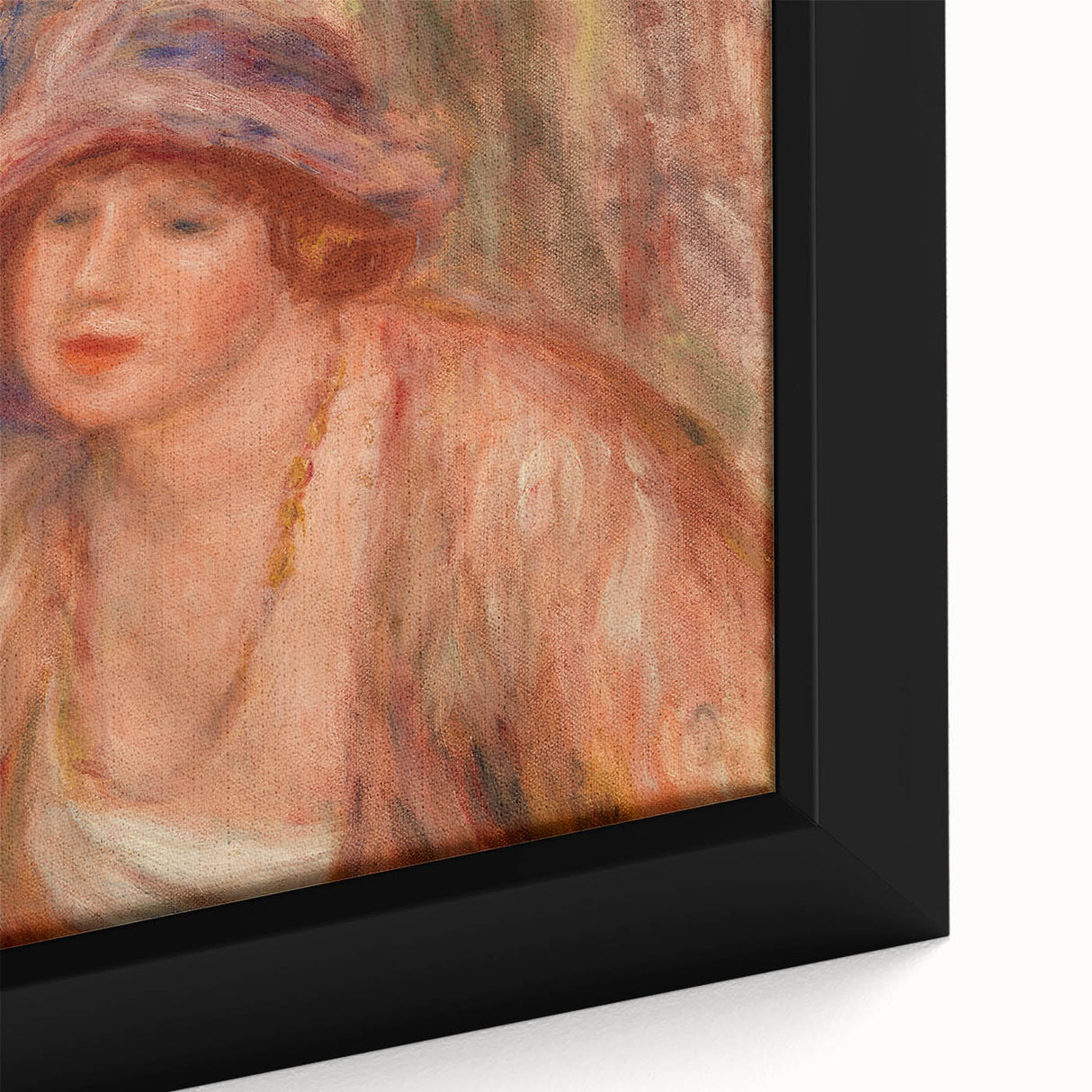 Elegant Impressionism Wall Art – Renoir’s Feminine Portrait