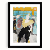 Modern Wall Art: The Clownesse - Vibrant Belle Époque Scene