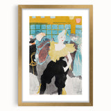 Modern Wall Art: The Clownesse - Vibrant Belle Époque Scene